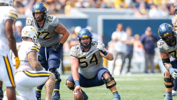 West Virginia center Zach Frazier.